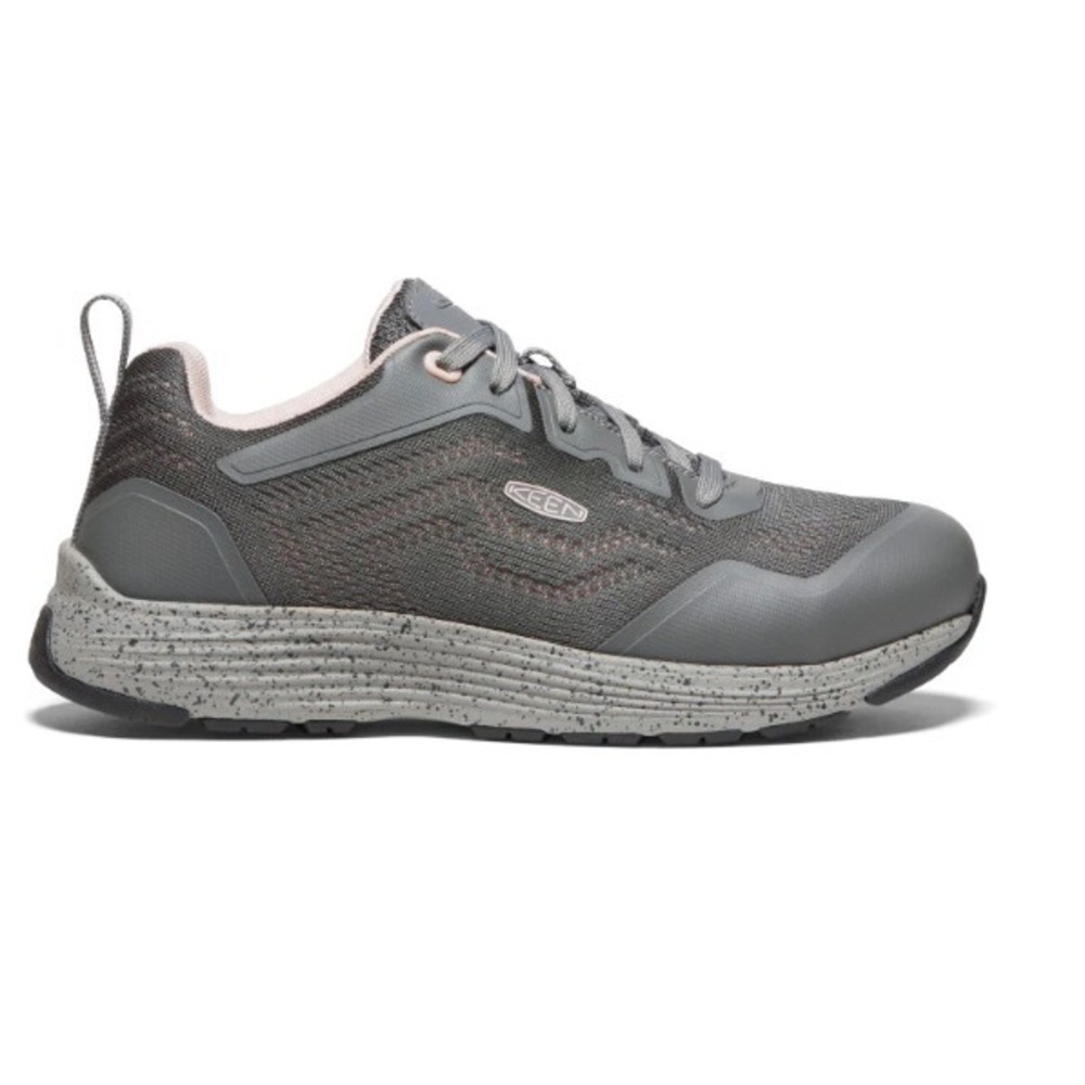 KEEN Women's SIZE 8 WIDE Sparta 2 (Aluminum Toe) in Steel Gray/Peach Whip - $110